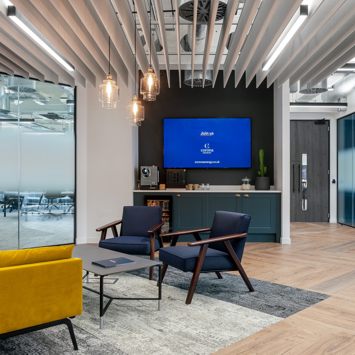 Office fit out of new kitchen and meeting reception area